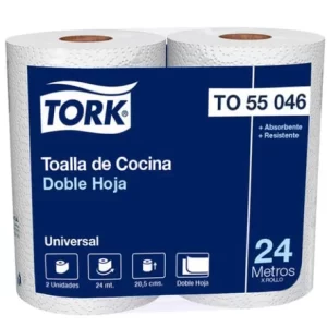 E.1.4.1. Toalla Nova Tork 24 mt, 2 rollos doble hoja.