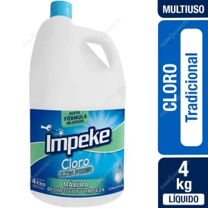 H.2.4. Cloro Concentrado Ultra Poder al 5 % Impeke 4 lt.