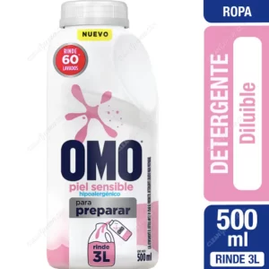 F.3.6. Detergente 500 ml Omo hipoalergénico para diluir.