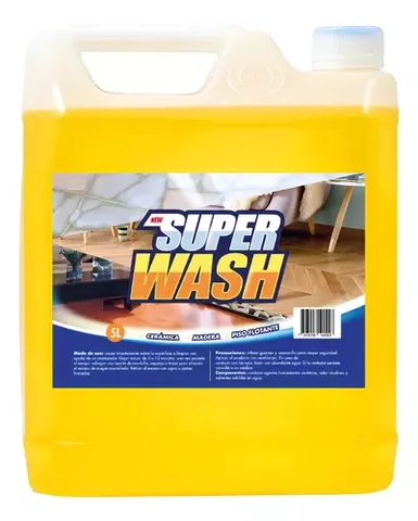 H.0.1. Poderoso Super Wash Limpiador De Pisos 5 Litros.
