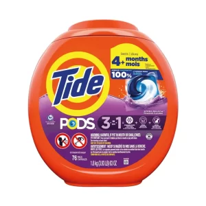 F.0.7. Detergente Tide Pods 3 en 1 (76 cápsulas).