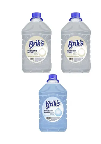 F.2.6. Detergente 5 lt Briks con Suavizante (Tripack: 2 blancos + 1 Celeste). - Imagen 3