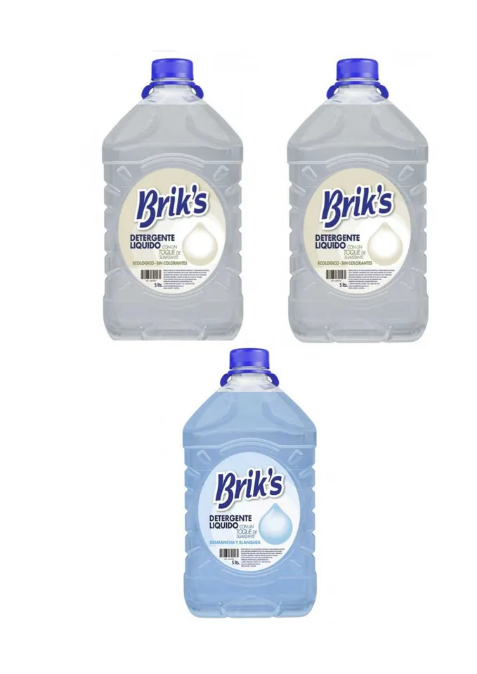 F.2.6. Detergente 5 lt Briks con Suavizante (Tripack: 2 blancos + 1 Celeste). - Imagen 2