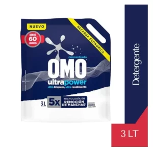 F.3.8. Detergente 3 lt Omo Matic Ultra Power Recarga.