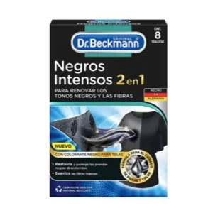 I.0.7. Dr. Beckmann Renovador de Ropa Negra / 8 Toallitas.