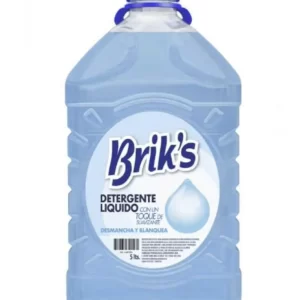 F.2.2. Detergente 5 lt Briks Celeste con Suavizante.