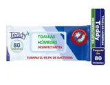H.2.0. Toallitas desinfectantes Teddy 80 uds lavanda.