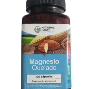 B.3.3. Quelado Magnesio 120 Cápsulas Natural Farm.