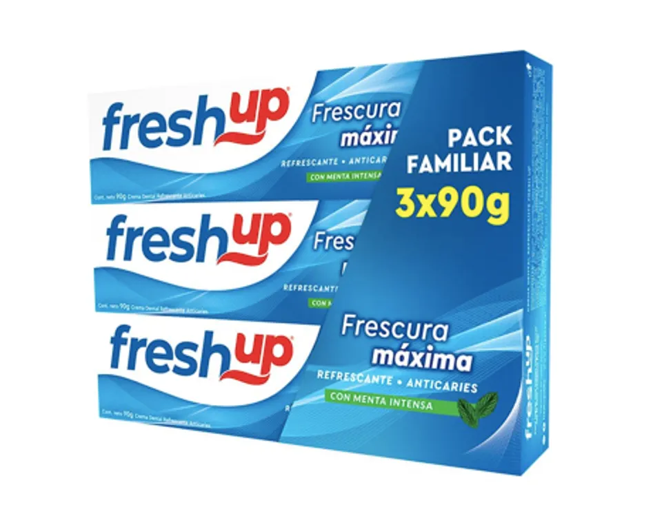 D.0.8. Tripack Pasta dental Fresh Up Frescura Maxima 90grs