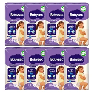 O.2.4. 112 Pañales Babysec Premium XXG (8 Paquetes)