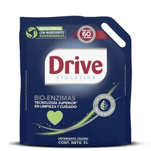 F.4.1. Detergente 3 lt Drive Bio Enzimas Recarga . SKU:RR0368