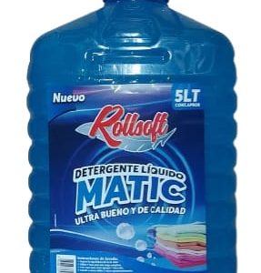 F.1.2. Detergente Matic Rollsoft 5 Litros Celeste