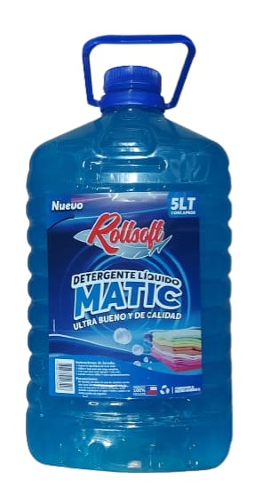 F.1.2. Detergente Matic Rollsoft 5 Litros Celeste